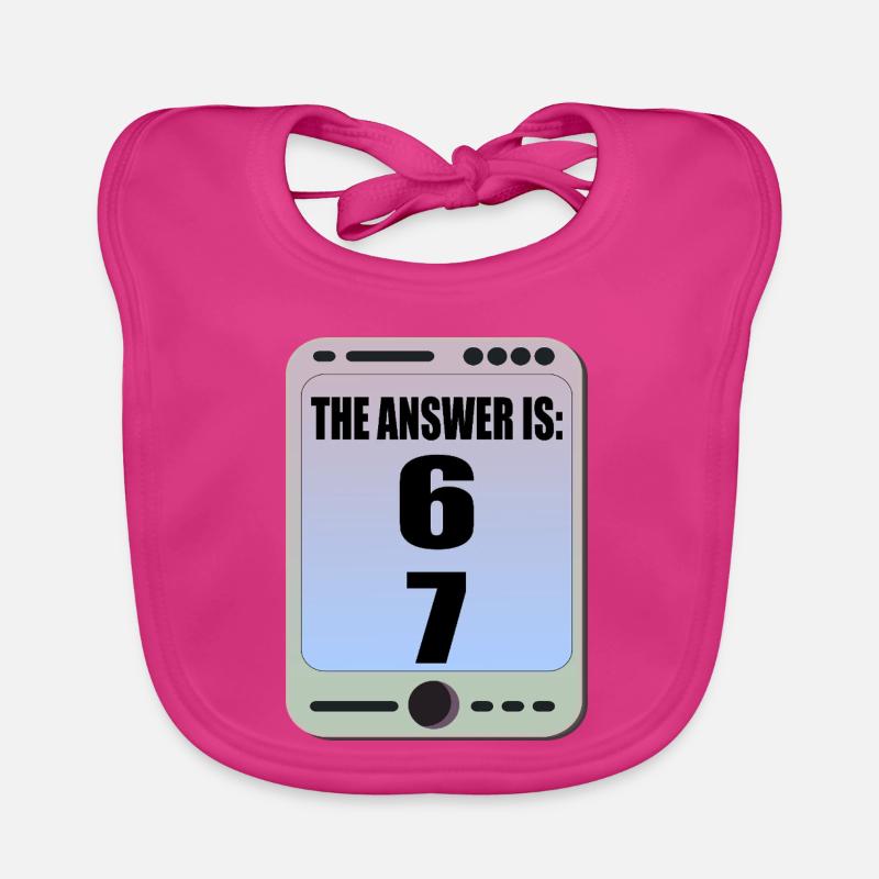 Six Seven 6 7 Meme Organic Baby Bibs