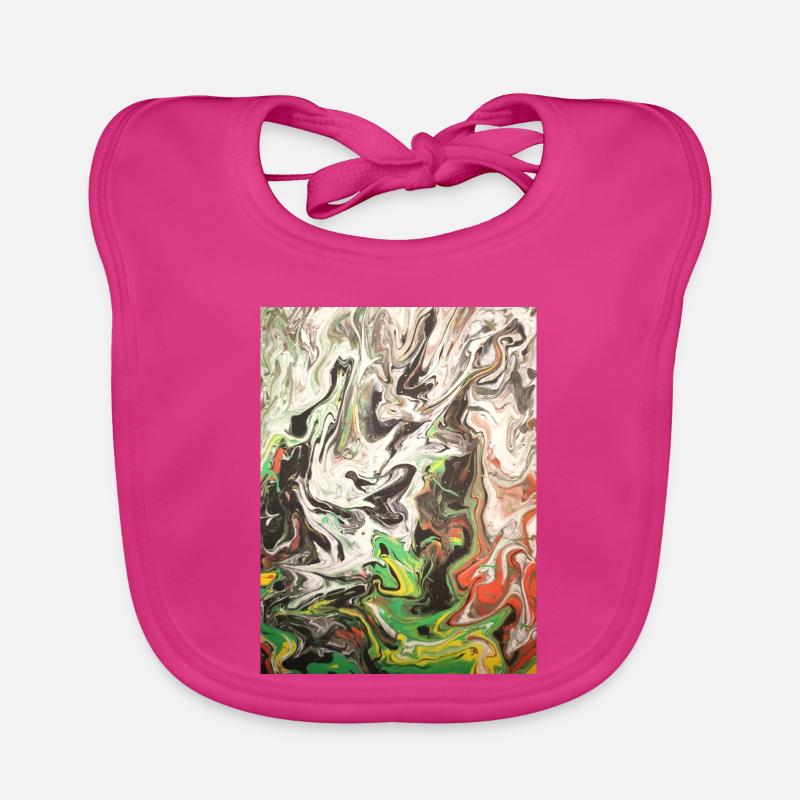 Dämoniko - Baby Bio-Lätzchen - Fuchsia