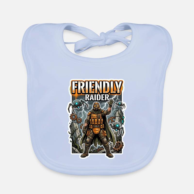 Friendly Raider Bavoir bio Bébé