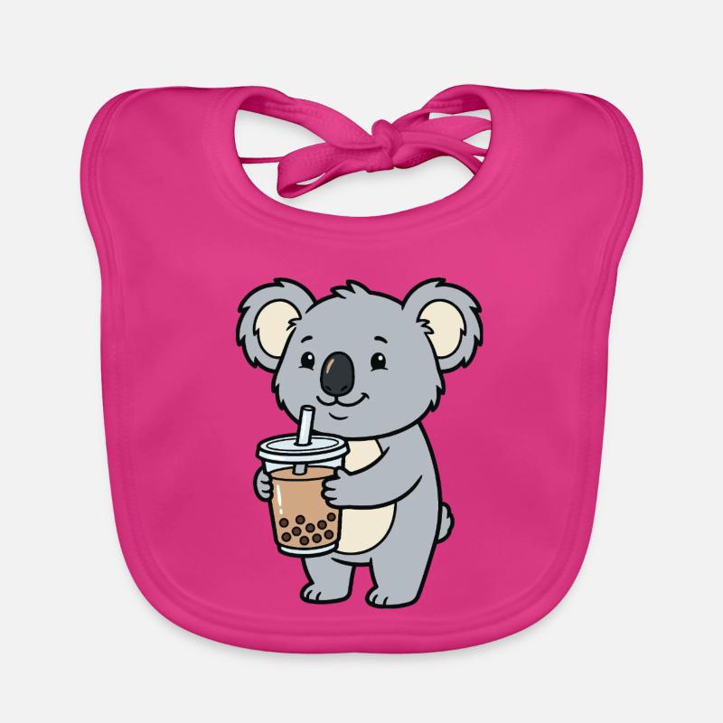 Bubble tea au koala Bavoir bio Bébé