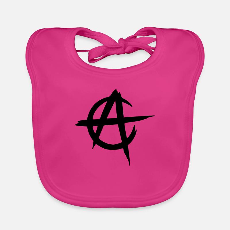 anarcho capitalism vector - Bavoir bio Bébé - fuchsia