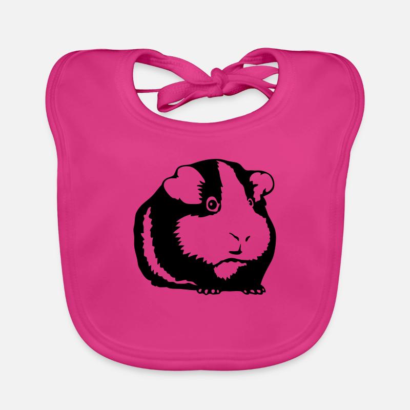 Hamster - Bavoir bio Bébé - fuchsia