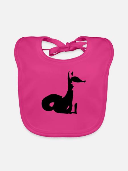 fuchs - Baby Bio-Lätzchen - Fuchsia