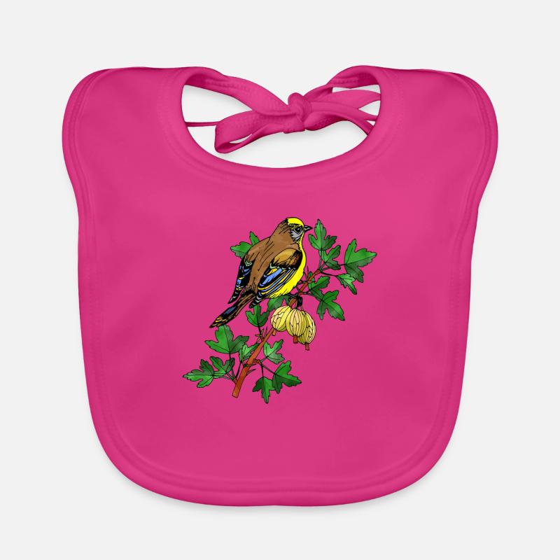 Oiseau coloré Bavoir bio Bébé