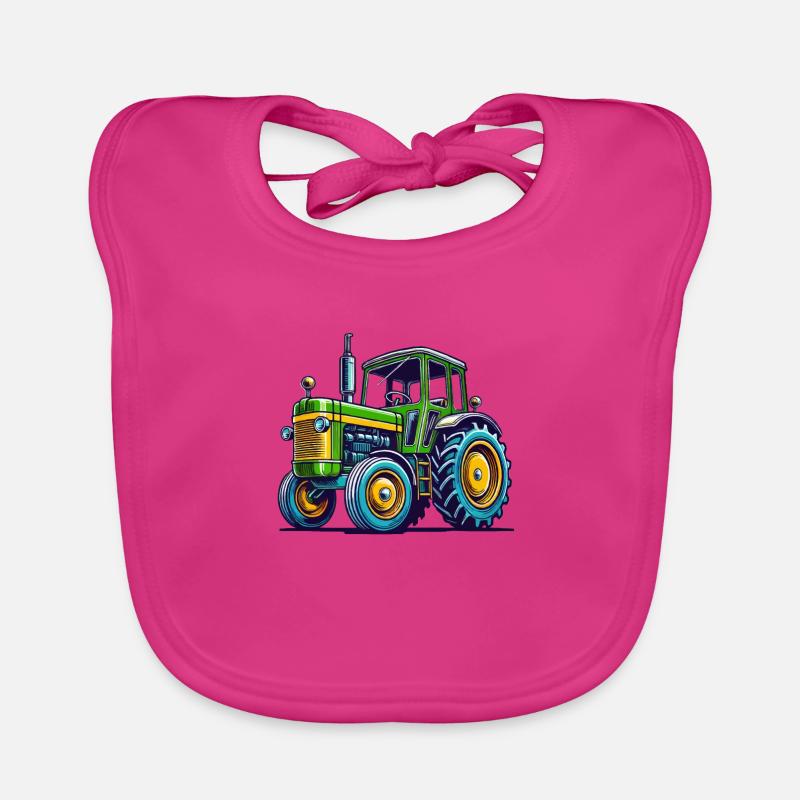 Tractor Tractor Organic Baby Bibs