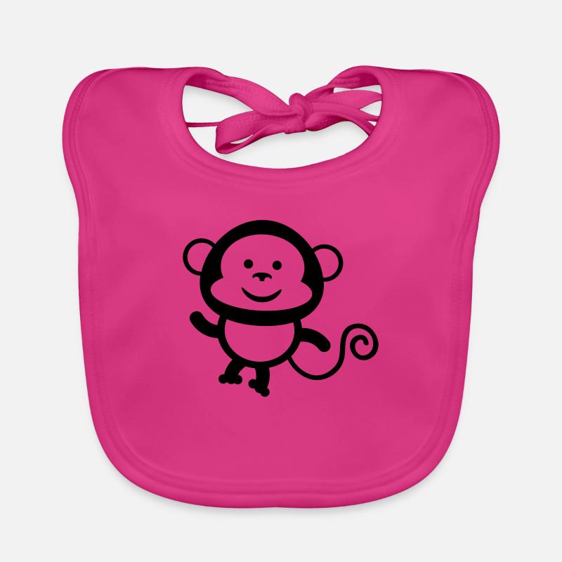 monkey comic Baby Bio-Lätzchen