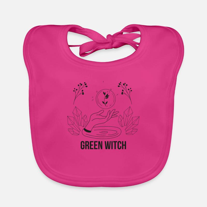 Green witch Garten Gärtner Gartenarbeit Geschenk Baby Bio-Lätzchen