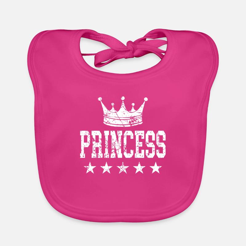 Princess Crown Organic Baby Bibs
