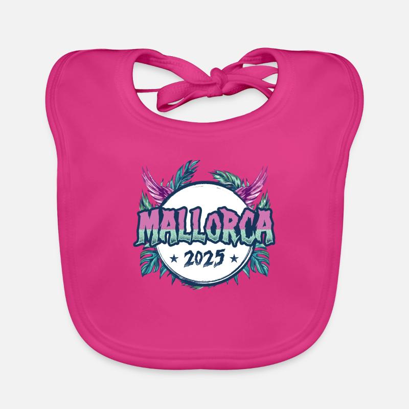 Mallorca 2025 Holidays Organic Baby Bibs