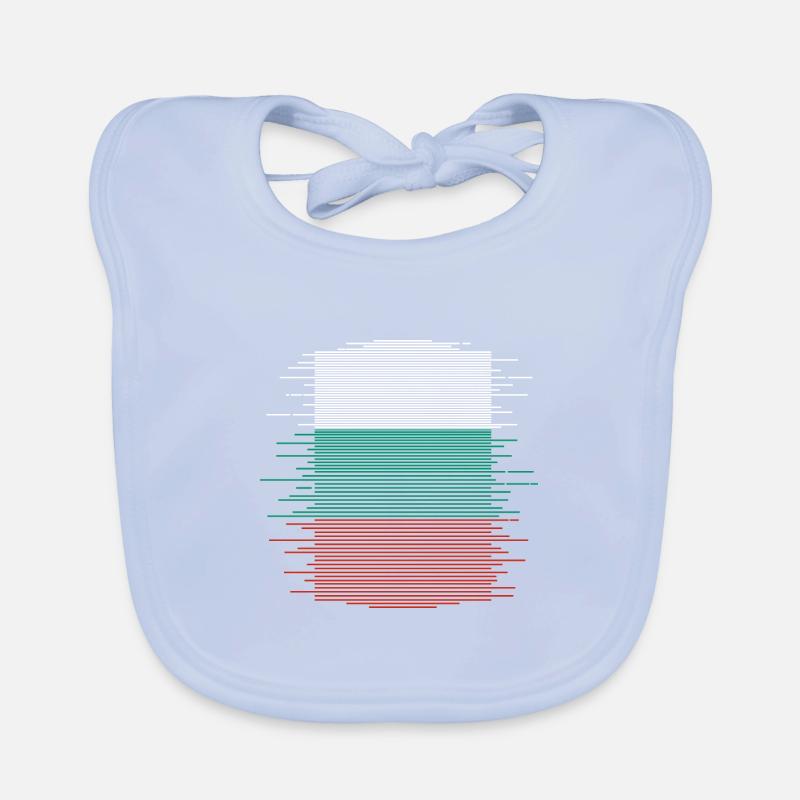 Drapeau Bulgarie Drapeau bulgare Sables d'Or Bavoir bio Bébé