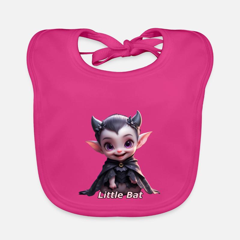 Chauve-souris - Bavoir bio Bébé - fuchsia