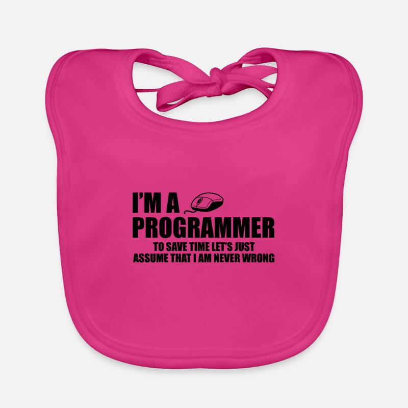 Programmer Programming Informatik Geschenk Baby Bio-Lätzchen
