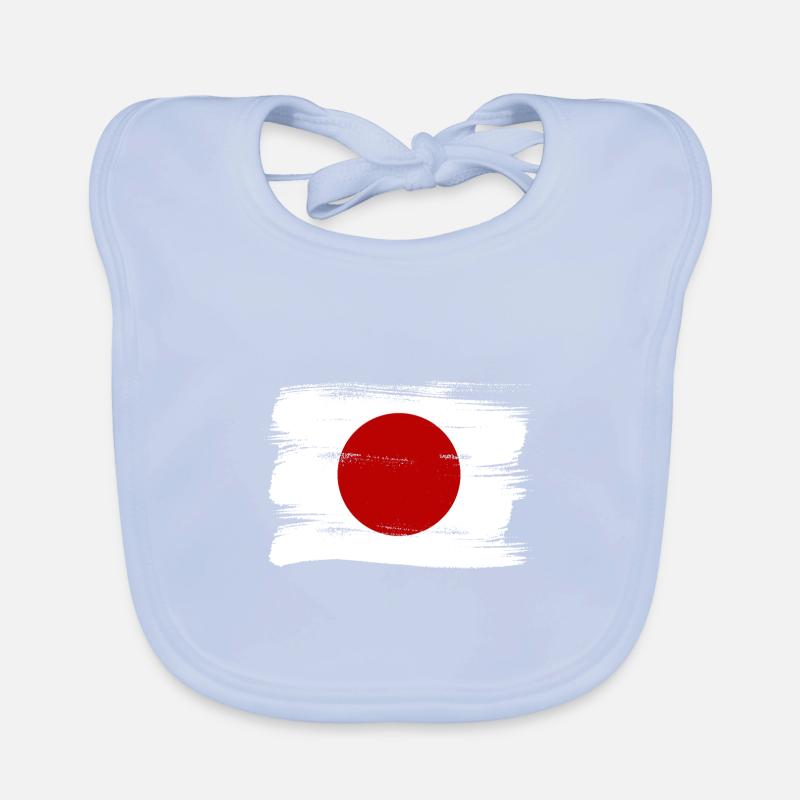 Drapeau du Japon utilisé Look Nihon drapeau japonais Bavoir bio Bébé