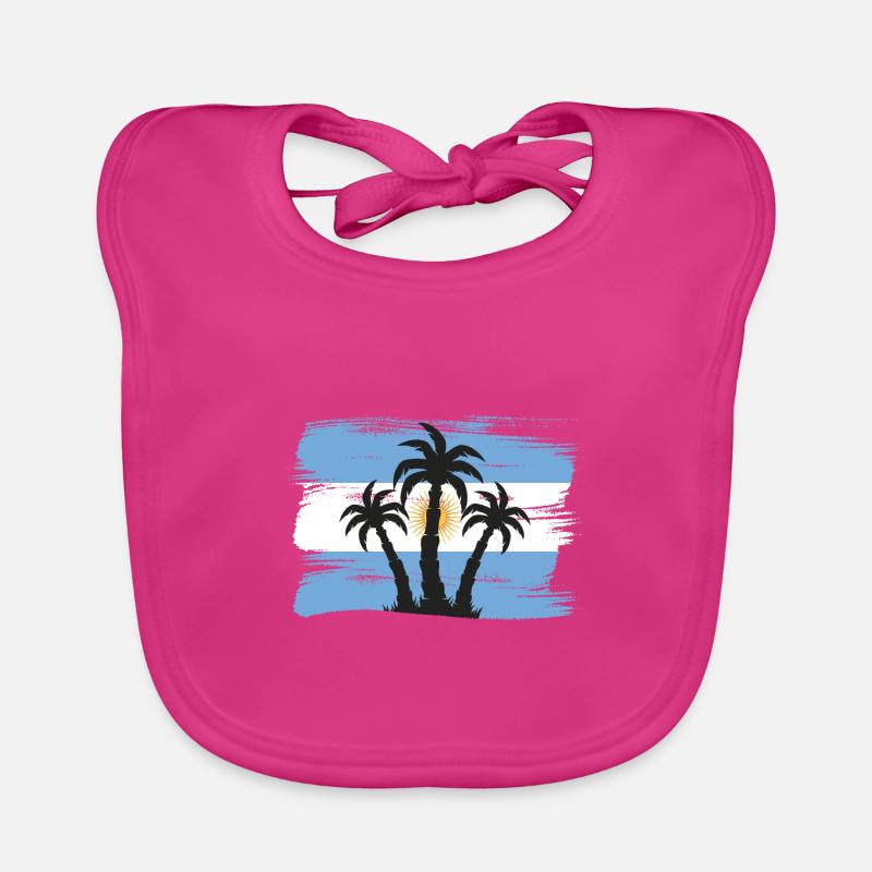 Drapeau de l’Argentine Amérique du Sud Drapeau de l’Argentine Bavoir bio Bébé