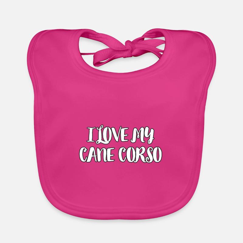J’adore mon Cane Corso Bavoir bio Bébé