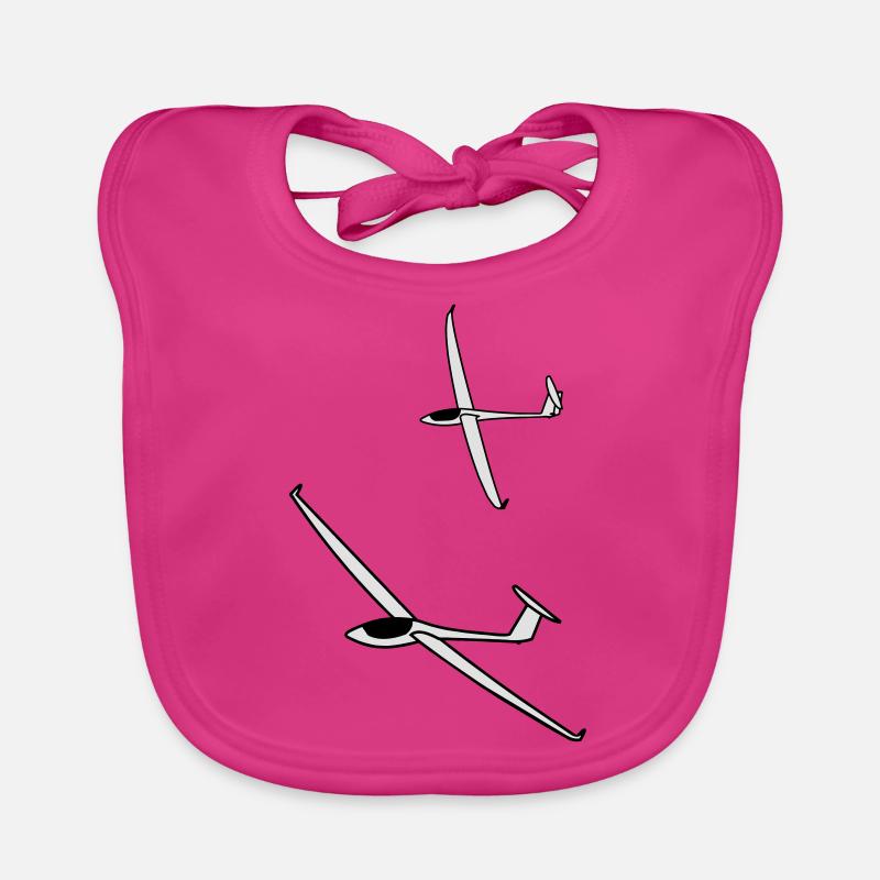 gliding glider pilot Organic Baby Bibs