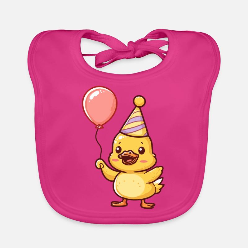 Canard Anniversaire Bébé Bavoir bio Bébé