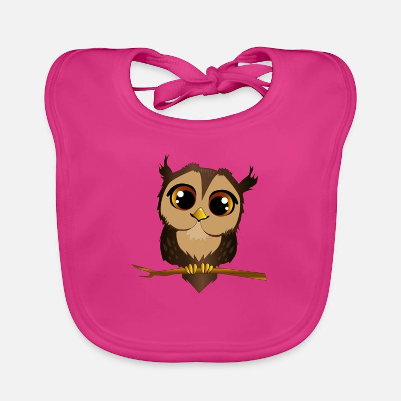 Eule Baby Bio-Lätzchen