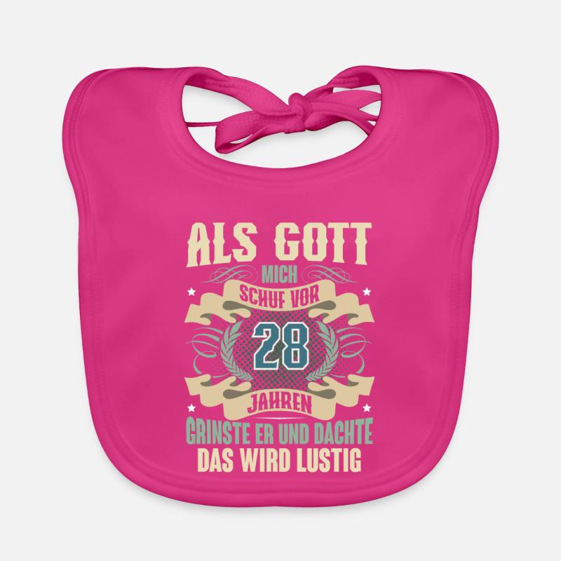 28. Geburtstag Als Gott Mich Schuf Vor Baby Bio-Lätzchen
