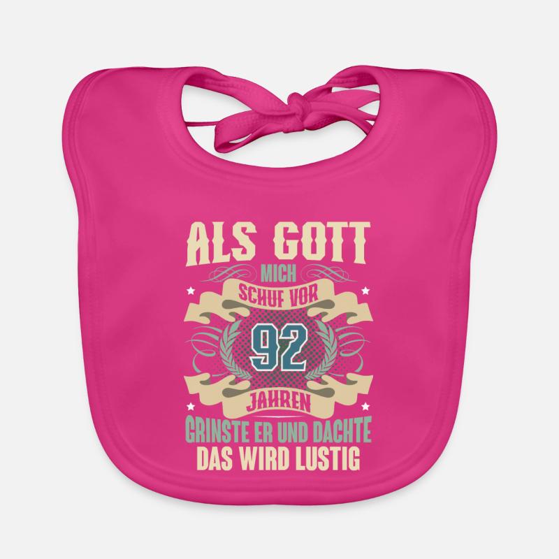 92. Geburtstag Als Gott Mich Schuf Vor Baby Bio-Lätzchen