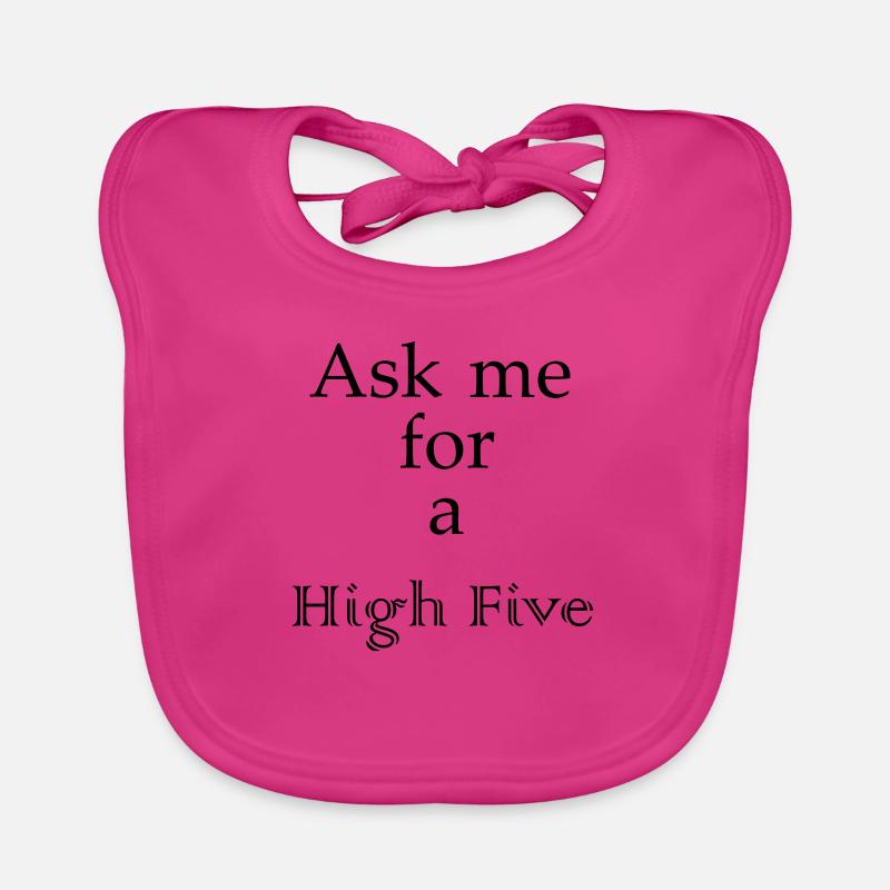 High Five - lettrage Bavoir bio Bébé