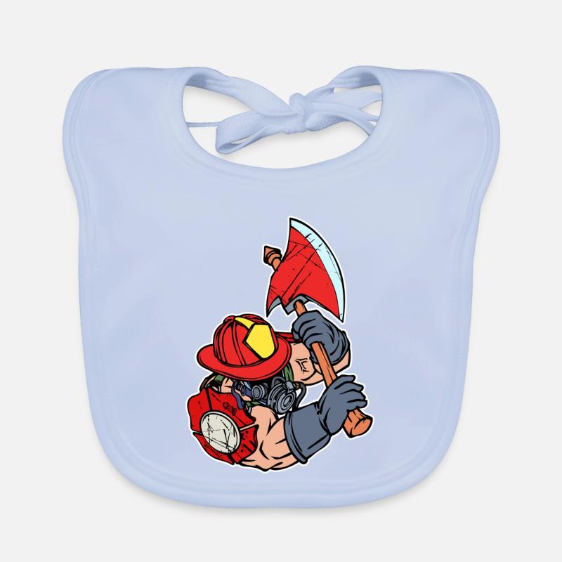 Fire brigade Fire protection Lifesaver Firefighter Organic Baby Bibs