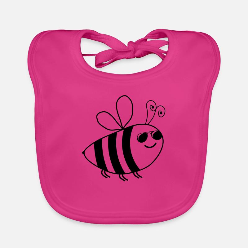 bee - Baby Bio-Lätzchen - Fuchsia