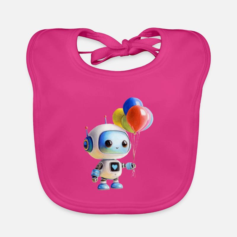 Ballon robot Bavoir bio Bébé