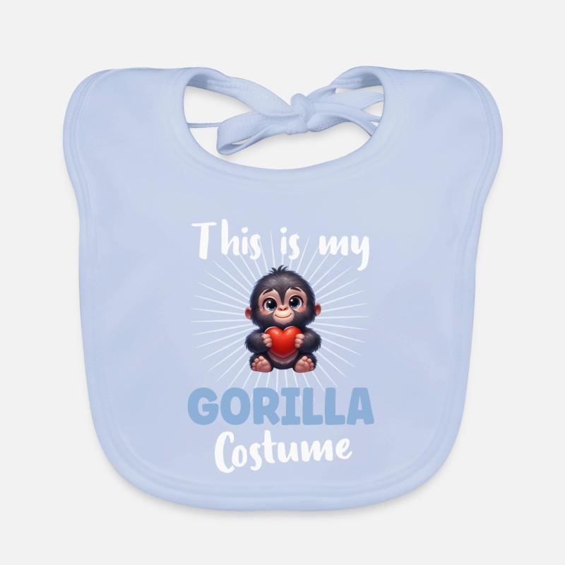 Gorilla Monkey Organic Baby Bibs