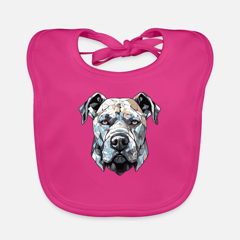 Chien Pitbull Bavoir bio Bébé