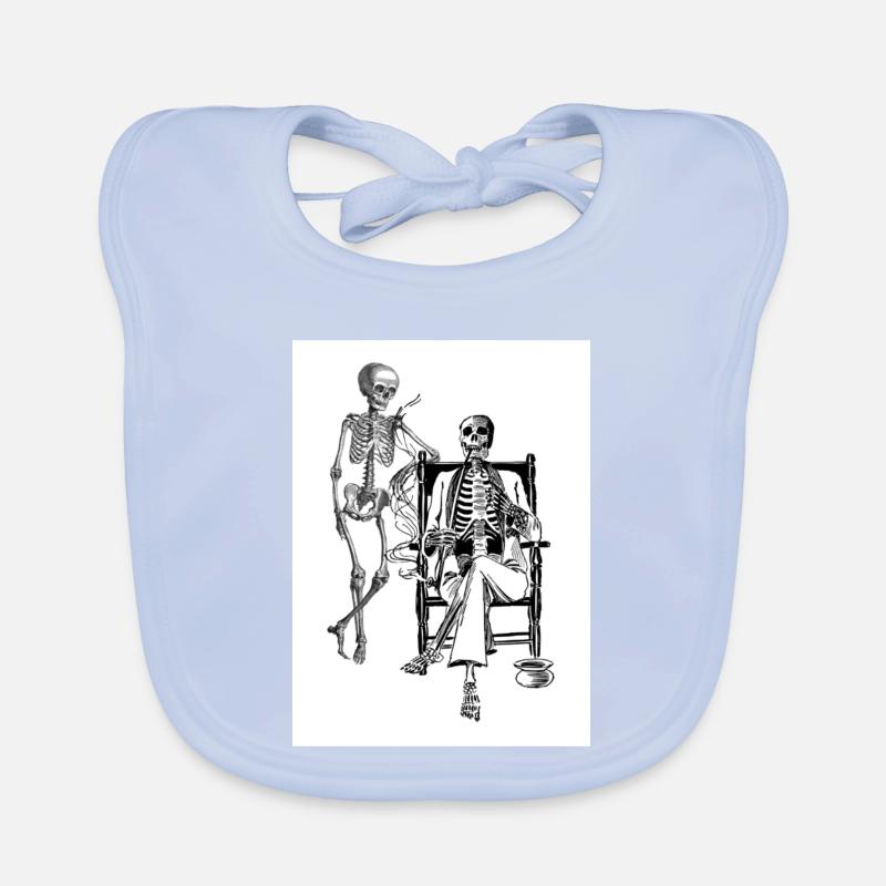 Skeleton Organic Baby Bibs