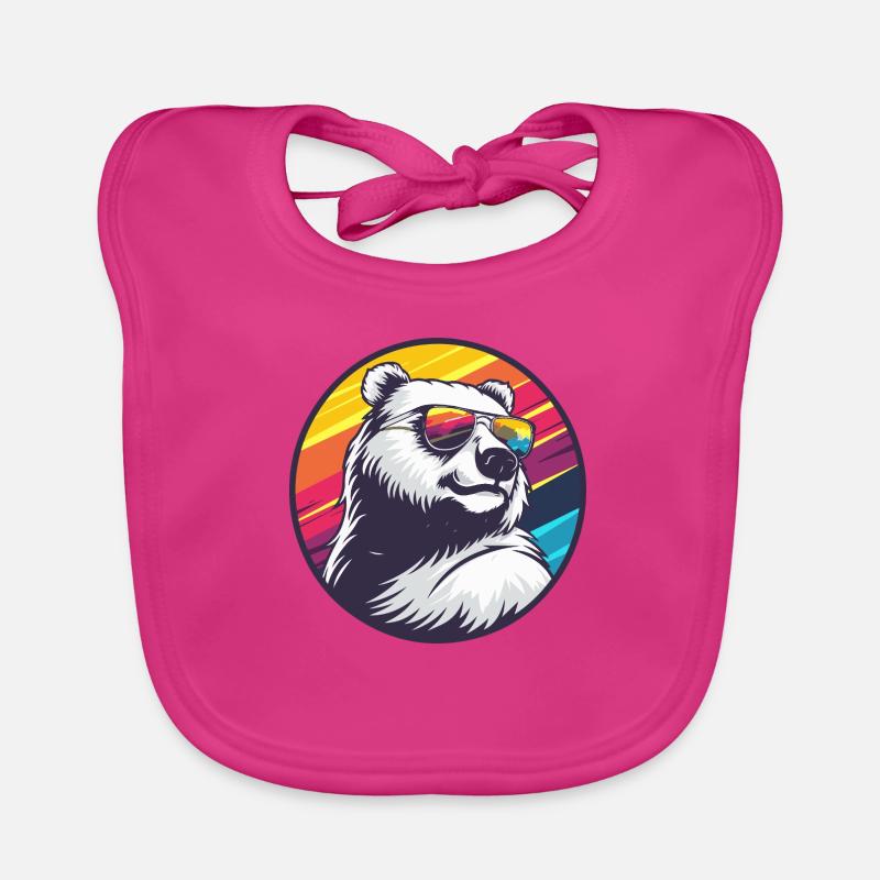 Polar Bear Cool Summer Organic Baby Bibs