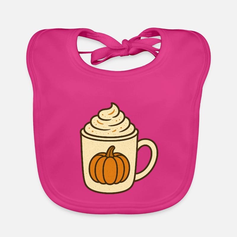Pumpkin Spice Organic Baby Bibs