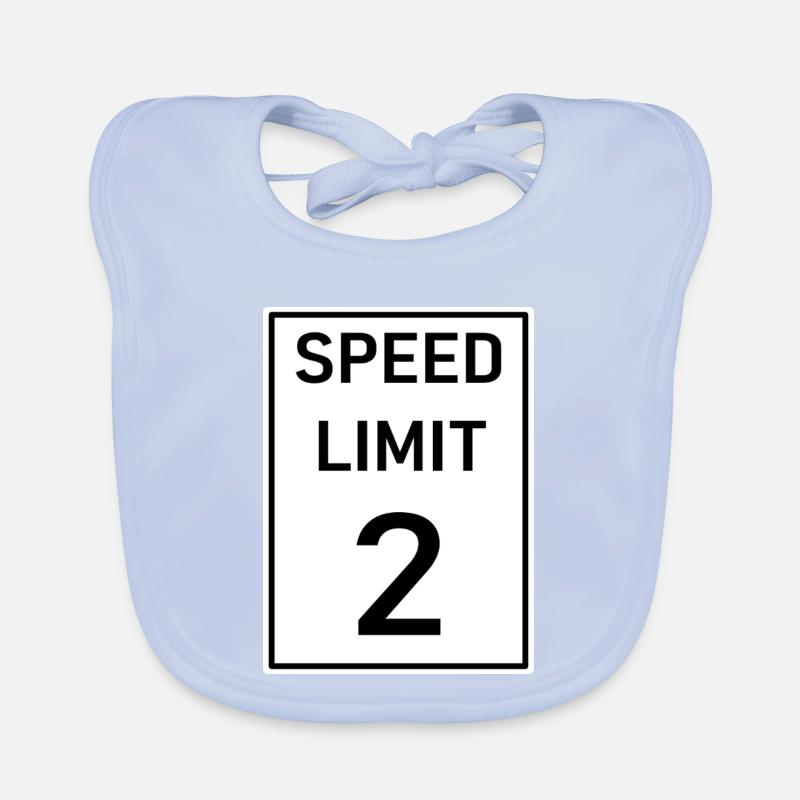 Speed limit 2 Organic Baby Bibs