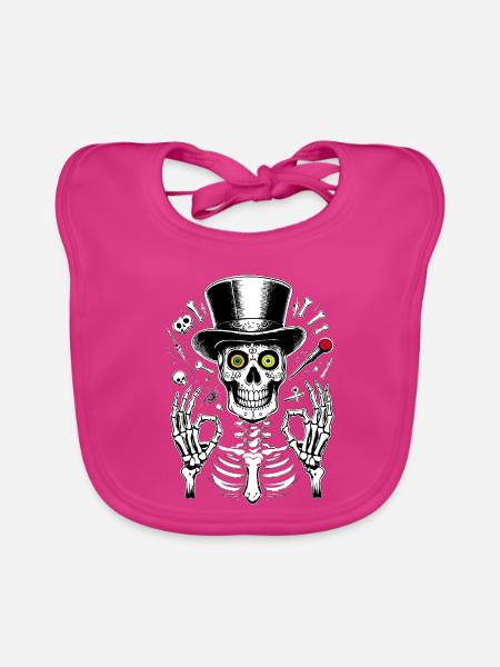 Jack´s Mardi Gras - Baby Bio-Lätzchen - Fuchsia