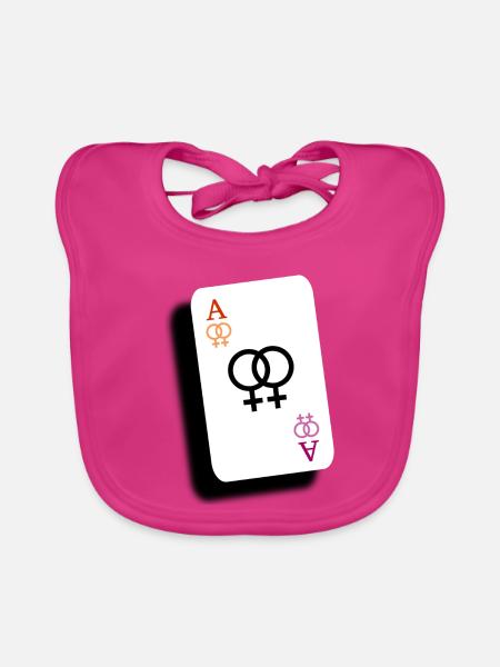 Ass der Lesben - Baby Bio-Lätzchen - Fuchsia