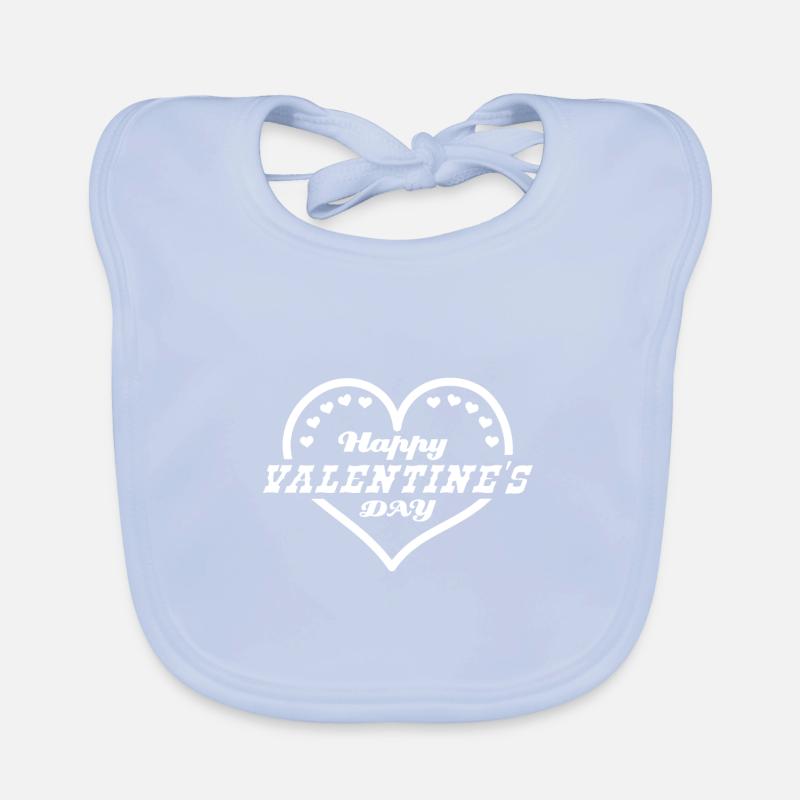 Joyeuse Saint-Valentin... Joyeuse Saint-Valentin Bavoir bio Bébé