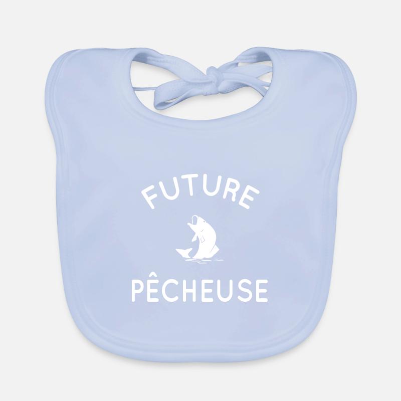 Future pêcheuse - Idée cadeau - Pêche Bavoir bio Bébé