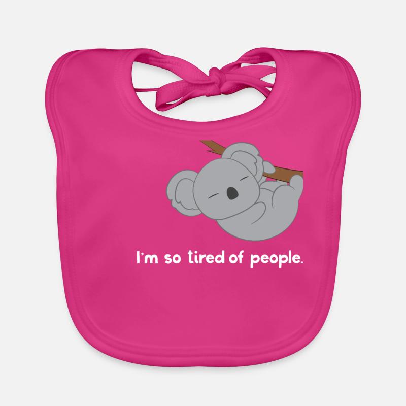 Koala - Koalas - Koalafan - Introvert - Gift Organic Baby Bibs