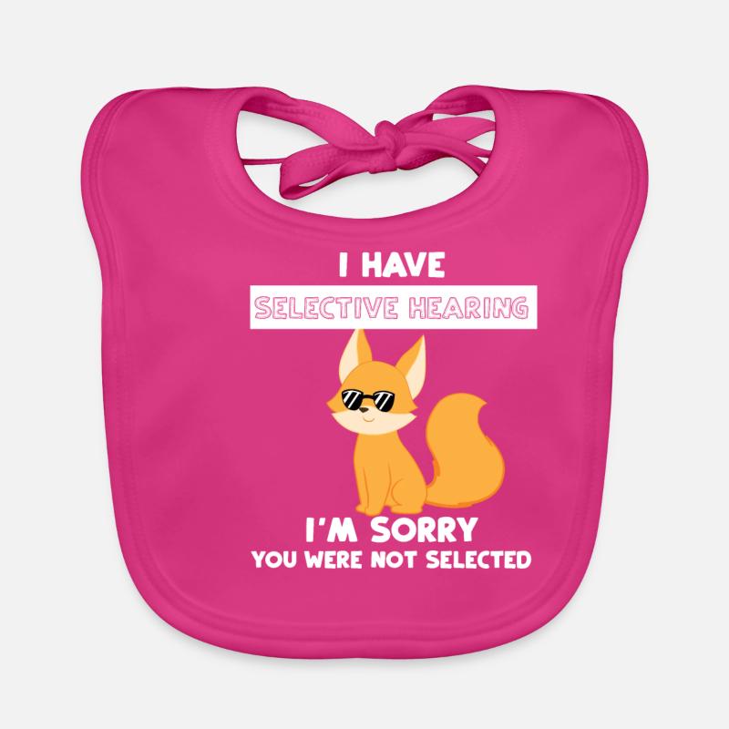 Fox - Vixen - Fox lovers - Sarcasm Organic Baby Bibs
