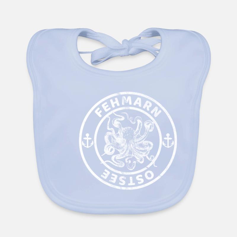 Fehmarn Ostsee Design Geschenkidee Baby Bio-Lätzchen