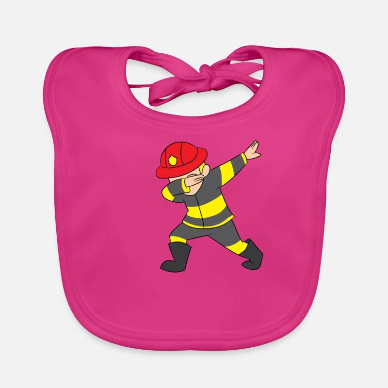 Pompier Dab / Dabbing Bavoir bio Bébé