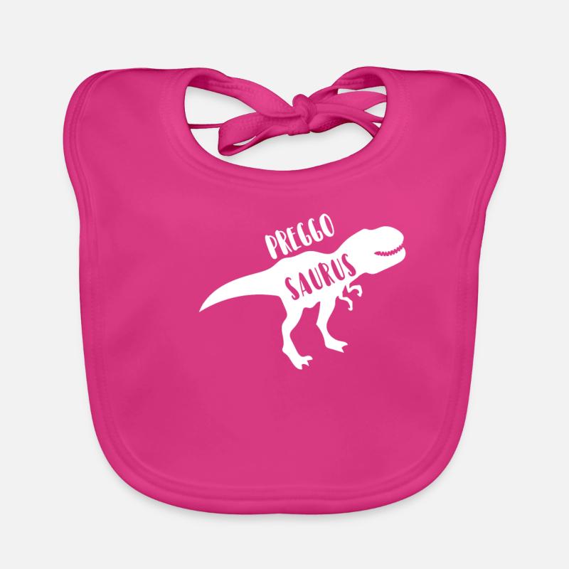 Preggosaurus Rex Werdende Mama Dinosaurier Design Baby Bio-Lätzchen