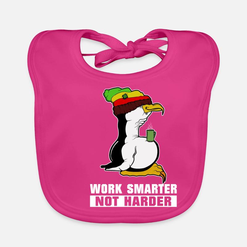 Linux Pinguin Kaffeepause Rasta Informatik PC Nerd Baby Bio-Lätzchen