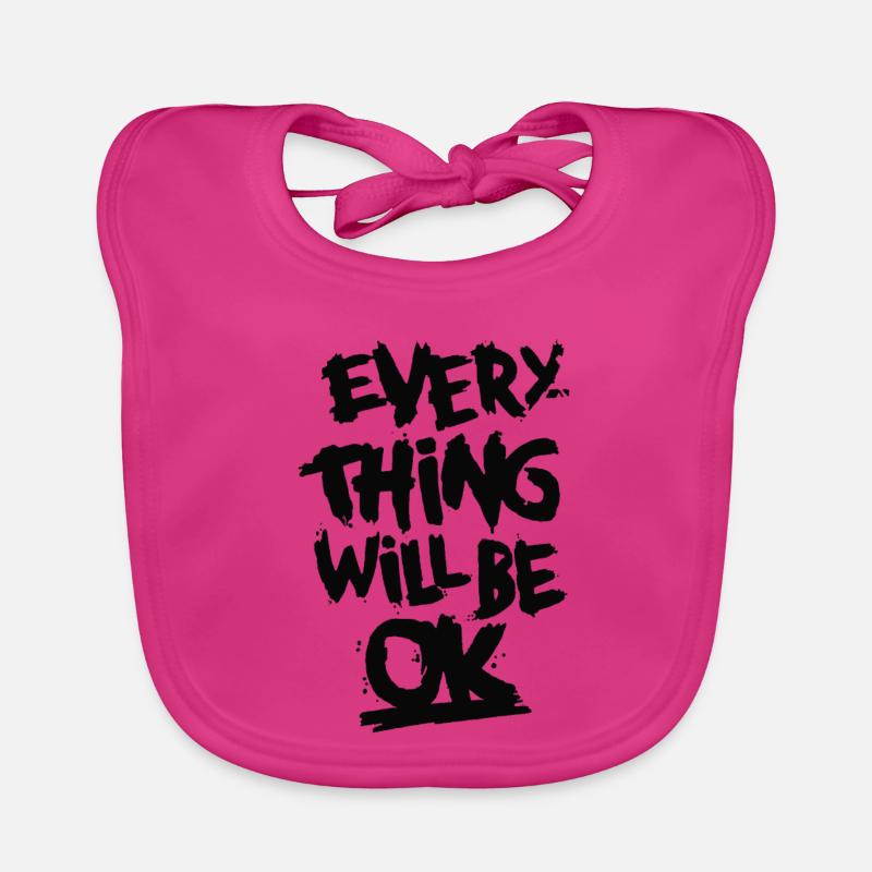 Everything Ok Quotes Organic Baby Bibs
