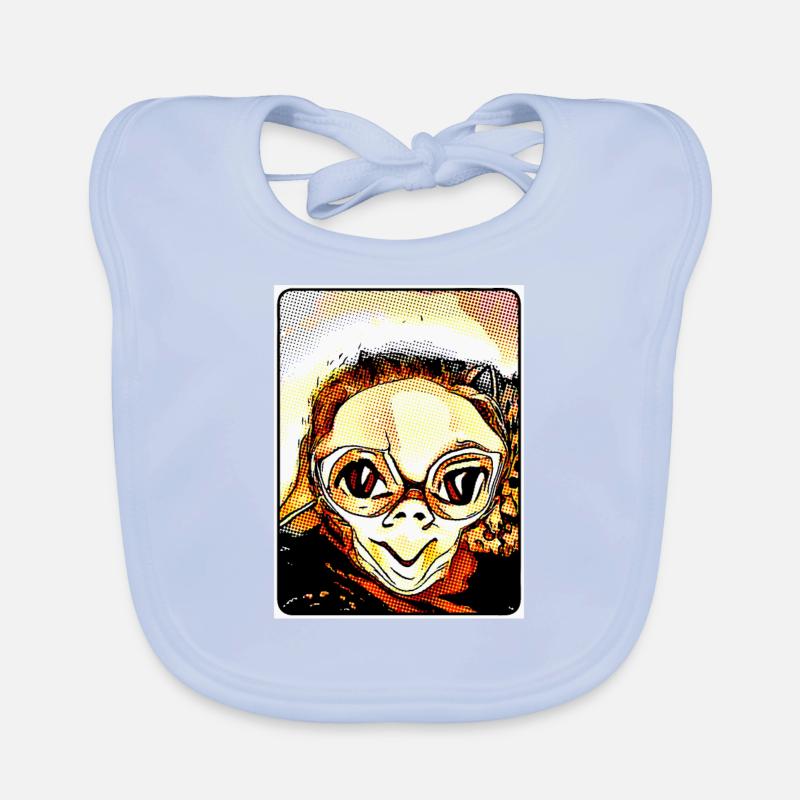 Knuffiger Alien (DDP 2:3, grille de points) Bavoir bio Bébé