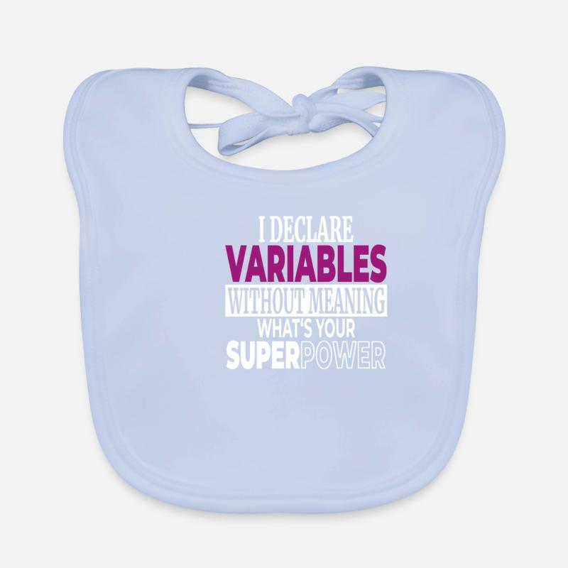 Programmierer Humor Variabeln ohne Bedeutung mein Baby Bio-Lätzchen