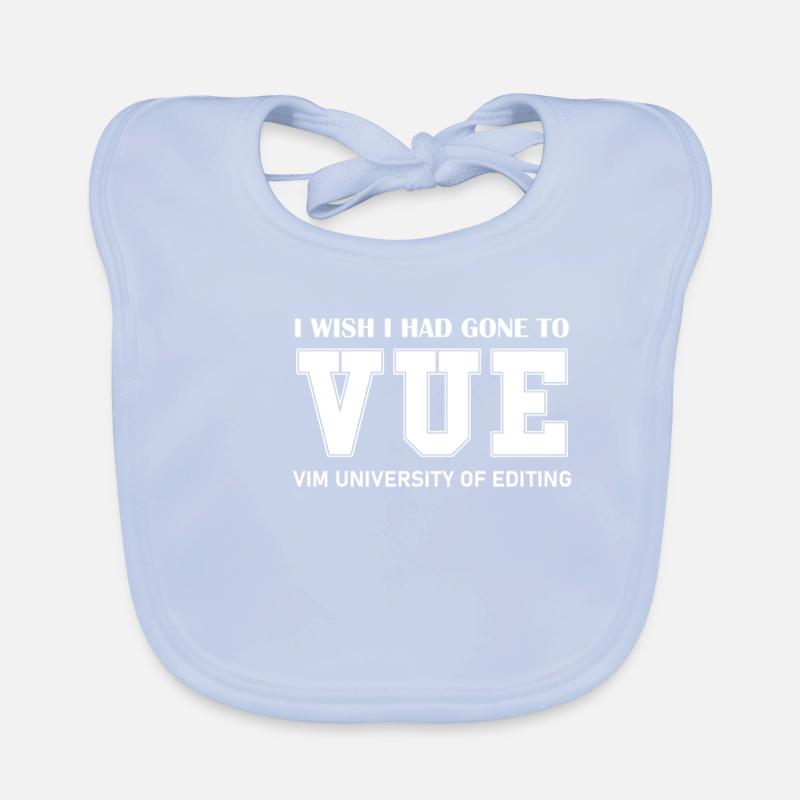 VIM University of Editing Wish I Could Exit VIM Baby Bio-Lätzchen
