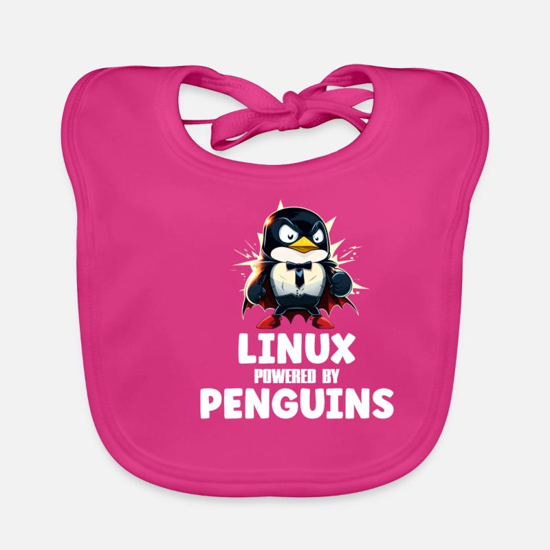 Linux Powered By Penguins Baby Bio-Lätzchen