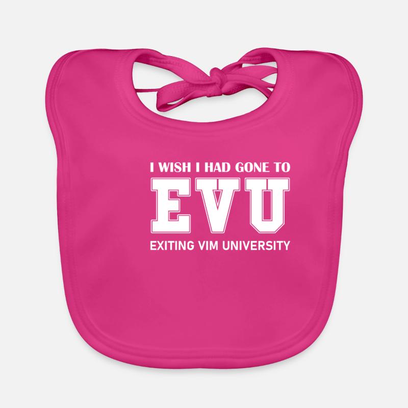 Exiting VIM University for Linux Nerds and Coders - Baby Bio-Lätzchen - Fuchsia